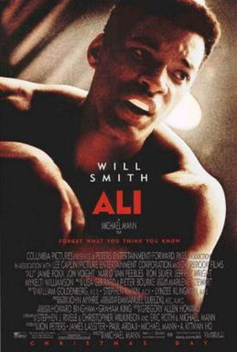 O filme Ali (2001), estrelado por Will Smith, contou a história de Muhammad Ali.    