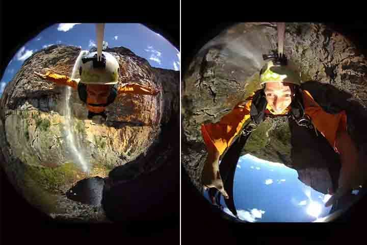 Em 2009, Caio Afeto atravessou seu primeiro highline na Gruta do Salitre, em Diamantina, Minas Gerais. 
