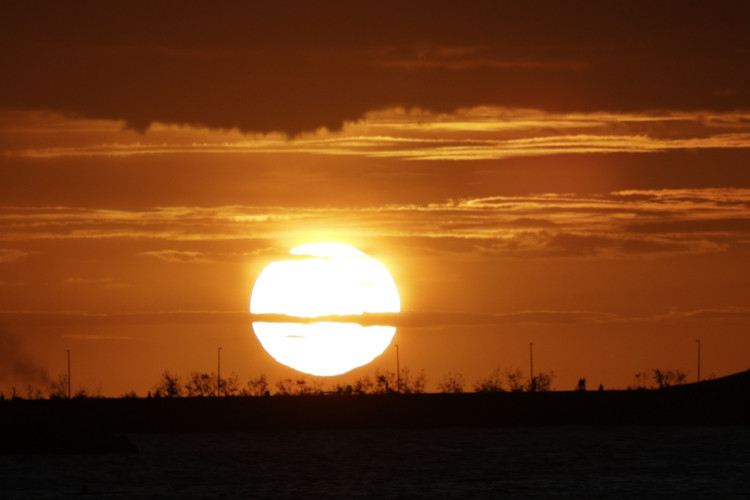 Por do sol na Beira Mar