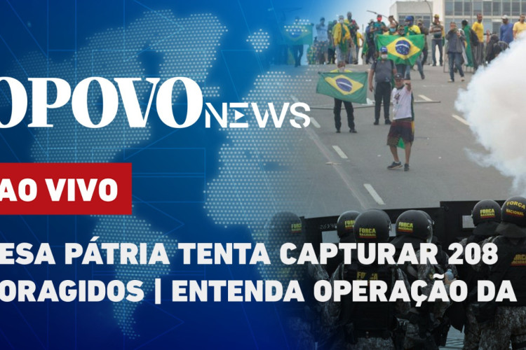 A Polícia Federal (PF) busca prender mais de 200 foragidos pelos atos golpistas de 8 de janeiro em Brasília