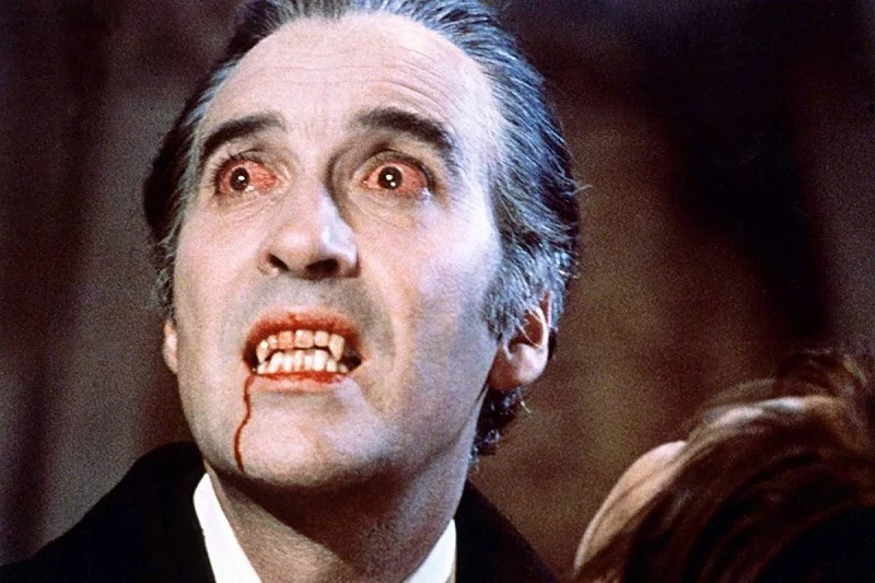 Conhecido, entre outros papéis, como o Saruman da saga Senhor dos Anéis, ele ganhou notoriedade muito tempo antes, ao encarnar Drácula no telão. Ele usou a capa do vampiro mais vezes do que qualquer outro ator, em quase 10 filmes, entre 1958 e 1976.