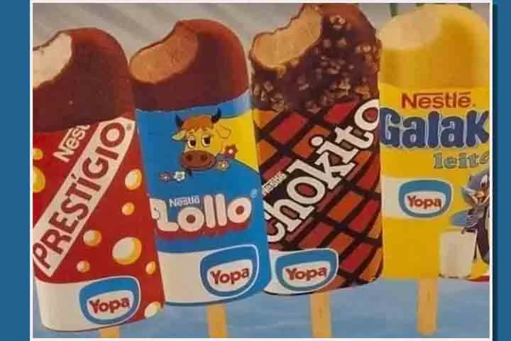 Nos primeiros anos de atuação no Brasil, a Nestlé adaptou marcas de chocolate em sorvetes, o que ganhou a popularidade das pessoas. Foram lançados, então, produtos como Galak, Prestígio, Chokito, Lollo, Leite Moça e Brigadeiro, assim como o inusitado picolé de quindim.