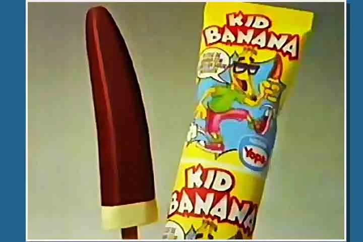 Com formato diferente e sabor bem brasileiro, o Kid Banana também fazia sucesso no auge da marca no Brasil, para a alegria das crianças dos anos 80 e 90. 