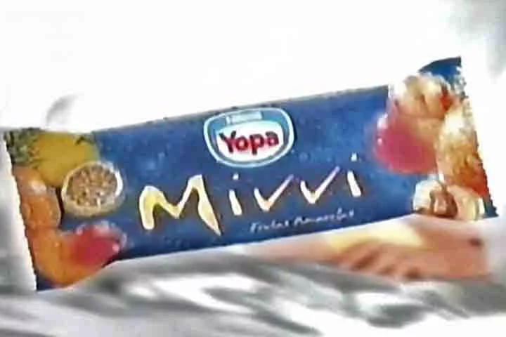 Outro destaque da Yopa era o picolé Mivvi, de frutas amarelas, que derretia na boca e apresentado como uma novidade para a época. O produto buscava ser refrescante, além de trazer dois sabores tropicais. Um recheio cremoso completava a atmosfera diferenciada do produto. 