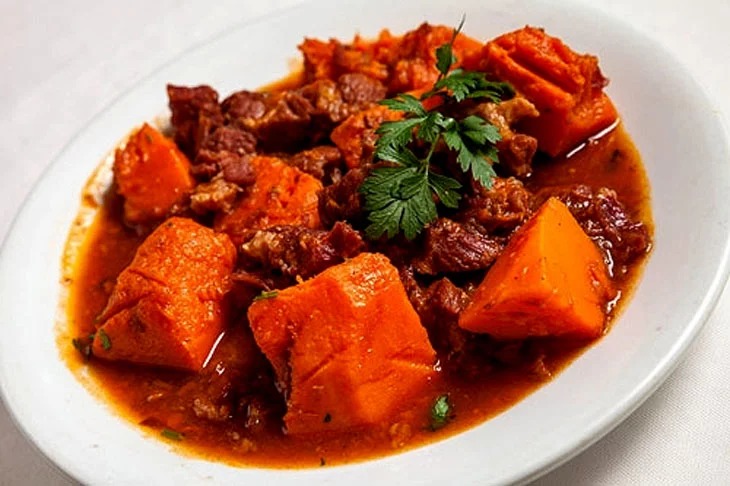 Abóbora e carne seca 