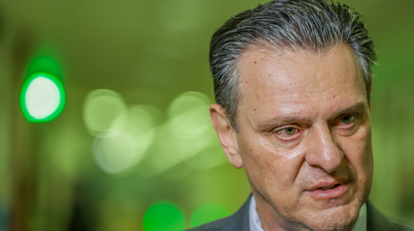 Ministro da Agricultura, Carlos Fávaro durante entrevista 