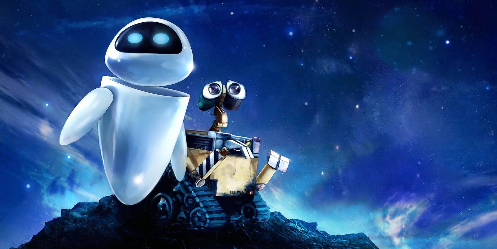 Wall-E, uma animação produzida pela Pixar em 2008, aborda uma realidade distante, em que os humanos evacuaram a Terra e o pequeno robô está solitário no planeta.