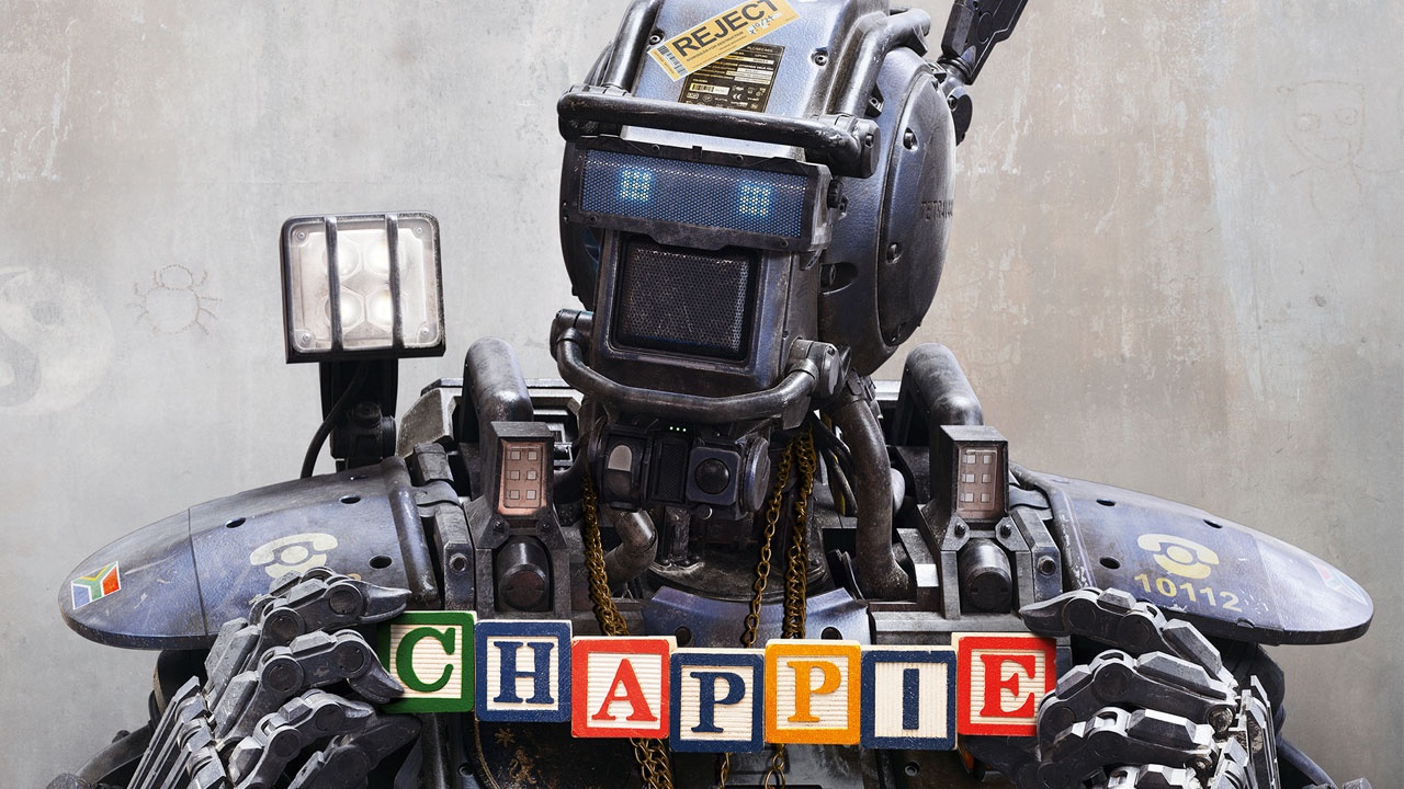 Chappie, dirigido por Neill Blomkamp, em 2015, usa a temática de robôs policiais para combater o crime na cidade. 