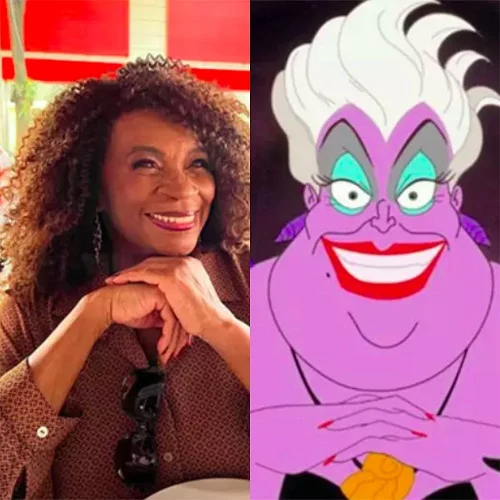 Zezé Motta / Úrsula - A Pequena Sereia (1989): A atriz brasileira dublou uma das vilãs mais famosas da Disney e dos cinemas! Na trama, Úrsula engana Ariel, prometendo transformá-la em humana em troca de sua voz.