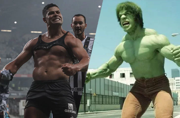 Um jogador da atualidade é Hulk, ídolo do Atlético-MG. Ele tem este apelido por ser forte, além de comemorar seus gols de maneira que lembra o personagem da Marvel.