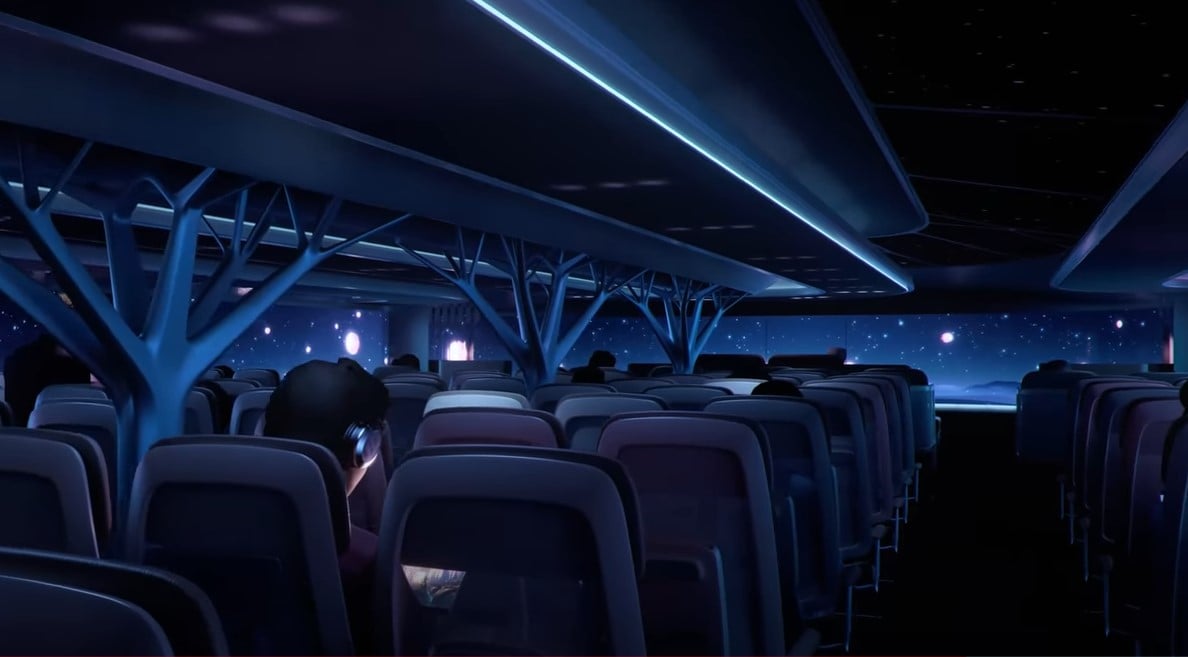 Os esboços foram atração na Aircraft Interiors Expo, em Hamburgo, na Alemanha. O evento é o maior no mundo focado em designs interiores de aeronaves