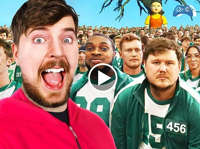 O vídeo em que ele juntou centenas de pessoas para um desafio imitando a série Round 6 (sucesso na Netflix) custou US$ 3,5 milhões (R$ 19,4 milhões) para ser produzido. 