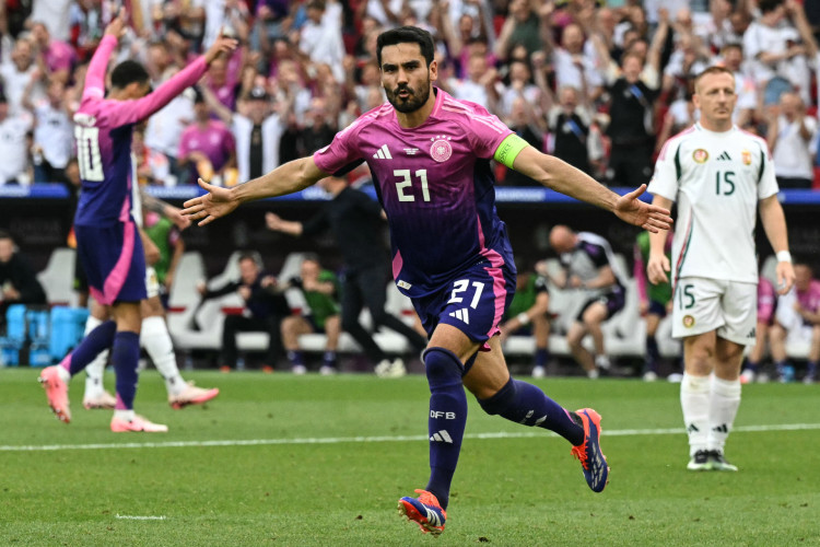 Gündogan comemora gol no jogo Alemanha x Hungria pela Eurocopa 2024