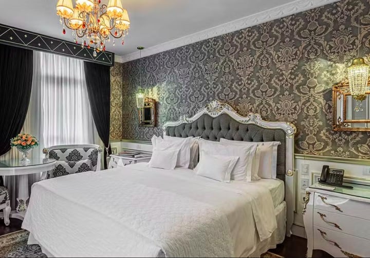 No total, são 34 suítes, cada uma perfumada com um aroma único que combina menta e baunilha.