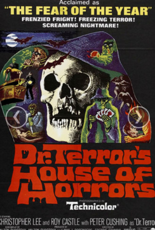 Sua estreia no cinema foi em 1965 - Dr. Terror's House of Horrors (br: As Profecias do Dr. Terror)