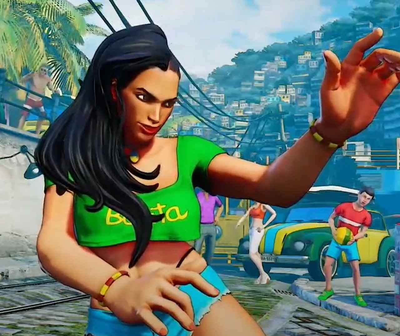 Laura Matsuda - Mais uma personagem que aparece em Street Fighter, Laura Matsuda tem um estilo de luta que mescla jiu-jitsu e capoeira.