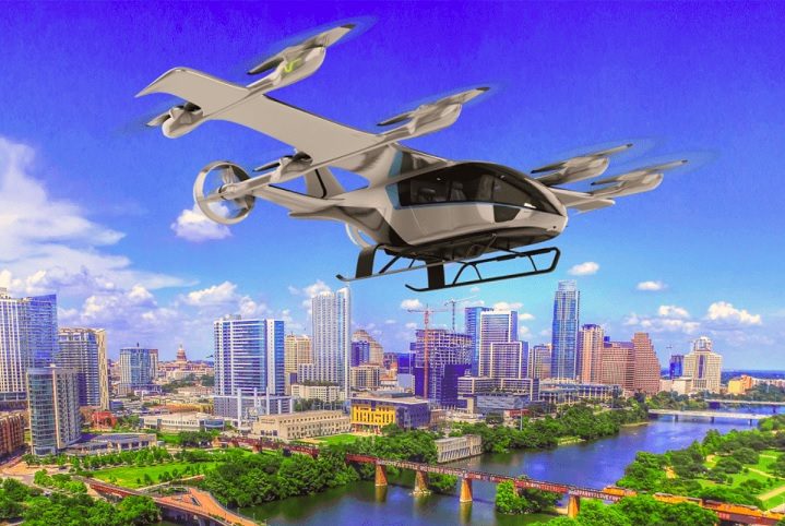 Eles são equipados com motores elétricos, ao contrário dos helicópteros, que usam querosene ou gasolina.