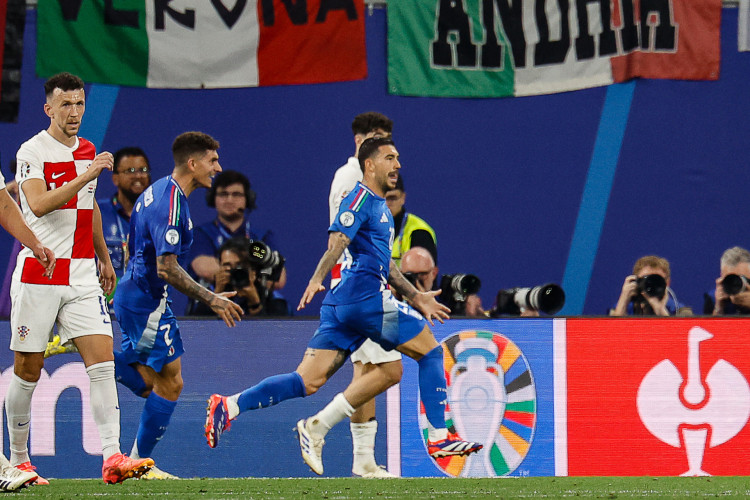 Itália marcou gol no último minuto de jogo contra a Croácia. 