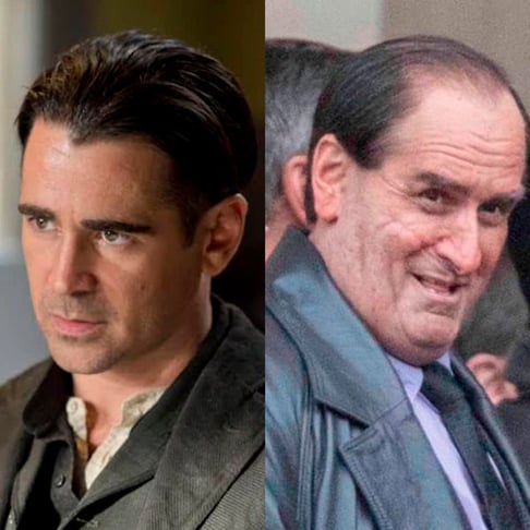  Colin Farrell/ Pinguim:  Colin também encarnou  Oswald Cobblepot, o Pinguim, um dos mais populares inimigos do homem-morcego. Foi em “The Batman” (2022). Uma composição tão incrível que impressionou seu filho, incapaz de reconhecer o pai. 