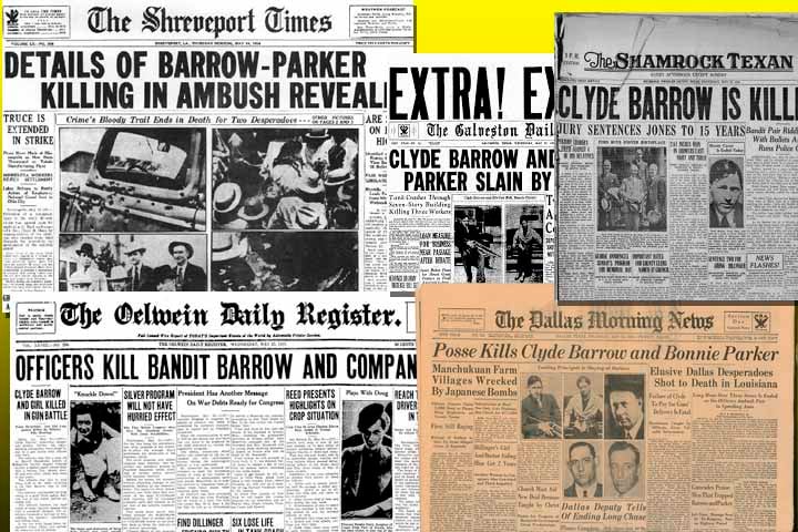 Antes de morrer, durante a fuga, Clyde escreveu uma carta endereçada a Henry Ford, elogiando a excelente mecânica V8 dos Fords que construiu. Para a emboscada final, a polícia acionou o caçador de recompensas Frank Hamer. 
