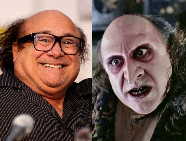  Danny De Vitto: O consagrado ator americano, nascido em 17/11/1944, em Nova Jersey, é outro que deu vida ao vilão Oswald Cobbeplot/Pinguim. Foi em “Batman- O Retorno” (1992).