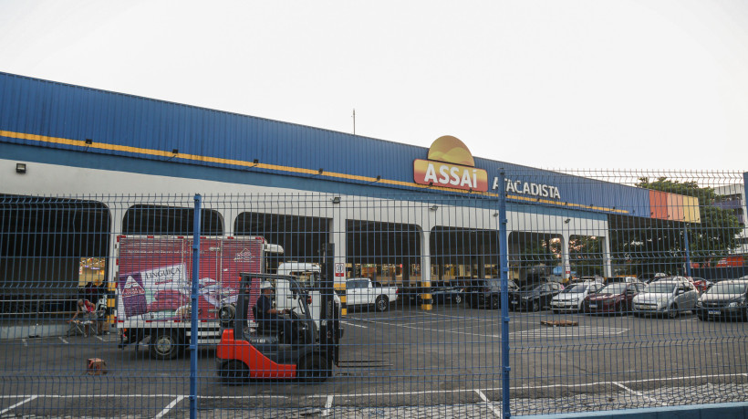 Fachada do Assaí Atacadista, em Fortaleza. (Foto Joao Filho Tavares O Povo)