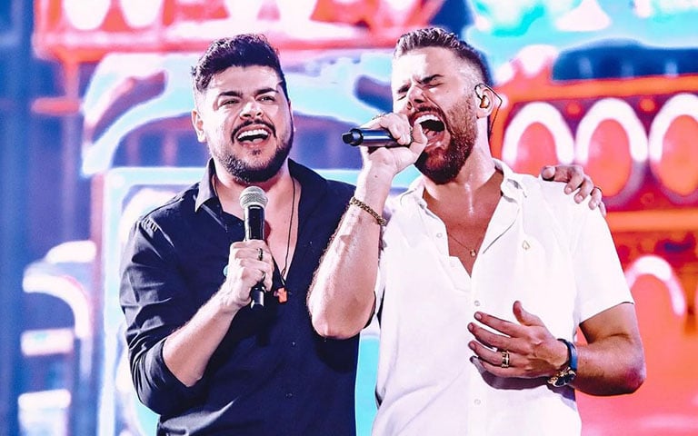 5º) Zé Neto e Cristiano: Desde a sua formação em 2011, a dupla se tornou uma das mais populares do Brasil, conquistando milhões de fãs com um estilo musical que combina elementos do sertanejo tradicional com batidas modernas e letras românticas e bem-humoradas.