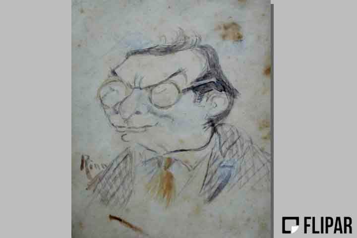 Conforme foi construindo sua fama de caricaturista, passou a ser temida nos salões de baile. A elite temia ser retratada por sua pena mordaz. Na foto, caricatura do ex-presidente João Café Filho.