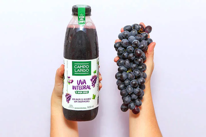 Apesar de não ter conquistado um lugar do pódio, o suco Campo Largo, único em garrafa de plástico, foi um dos destaques da degustação. Leve na boca, com taninos e acidez presentes, apresentou sabor de fruta madura na medida certa. 