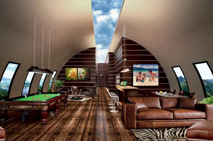 Em alguns casos, como na empresa Vivos, que tem mais de 500 abrigos em um antigo depósito de munições do exército dos EUA, a construção de bunkers pode ser a criação de uma verdadeira comunidade subterrânea podendo acomodar até 5 mil pessoas.