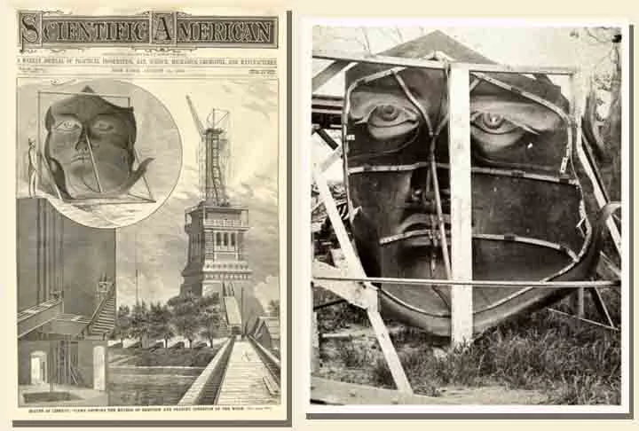 Após ser montado, o monumento de 200 toneladas foi inaugurado em 28 de outubro de 1886, pelo presidente Cleveland, que disse: “Nós não esqueceremos que a Liberdade fez daqui o seu lar; nem seu escolhido altar deve ser negligenciado”. 