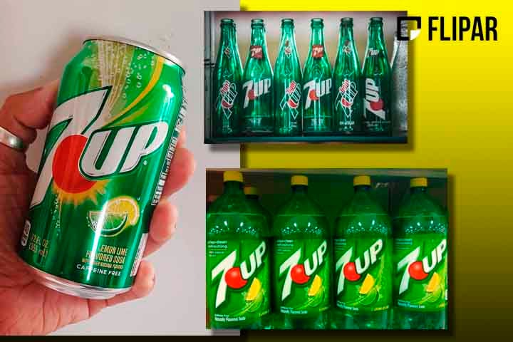 7UP - Bebida de bastante sucesso no exterior, não teve a mesma receptividade no Brasil. Sua novidade era o sabor limão, que depois viria a estar presente em diversas outras marcas. 

