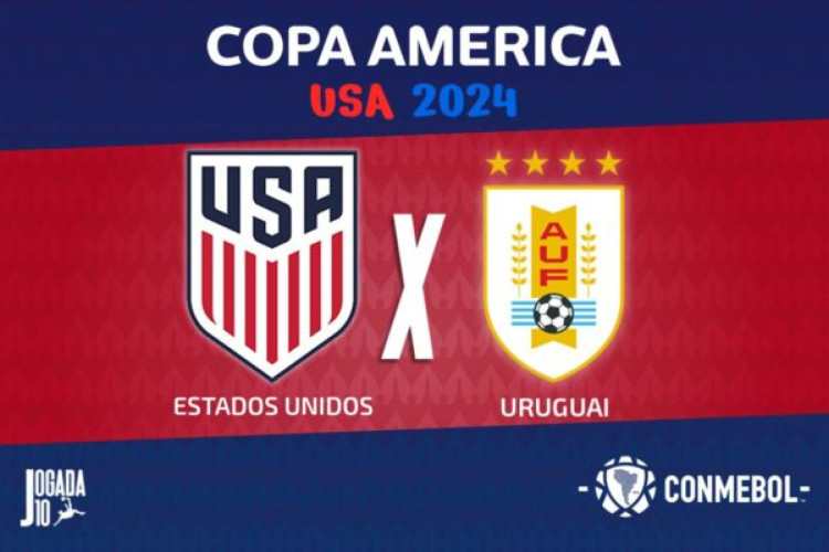 Jogo pela rodada final do Grupo C da Copa América. Uruguaios estão quase garantidos nas quartas, mas americanos correm sério risco de eliminação