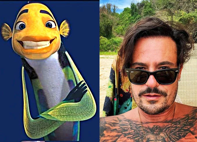 Paulo Vilhena / Oscar - O Espanta-Tubarões (2004): Na trama, Oscar é um peixe pequeno com grandes sonhos que vive no recife de águas profundas. Ele trabalha em um lava-rápido de baleias, mas sonha em ascender socialmente e ser reconhecido.