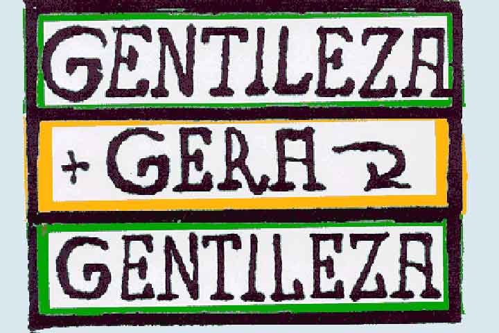 Durante a Eco-92, o Profeta Gentileza colocava-se estrategicamente no lugar por onde passavam os representantes dos povos e os incitava a viver com gentileza.