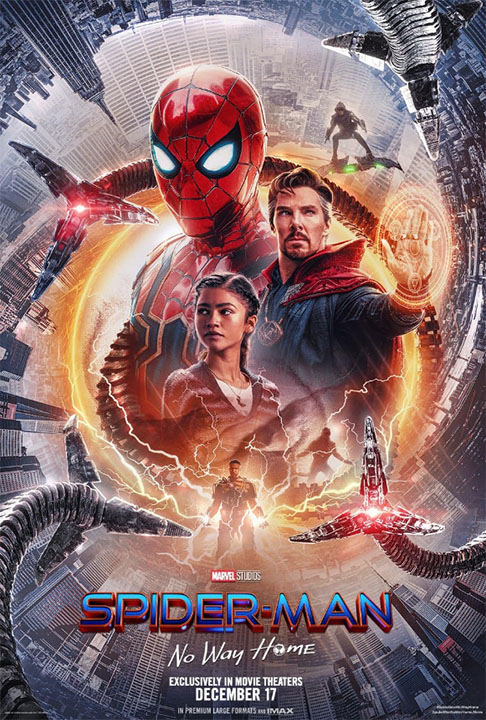 Homem-Aranha: Sem Volta Para Casa - Lançado em 2021 - Bilheteria:  1,83 bilhão de dólares. Direção de Jon Watts