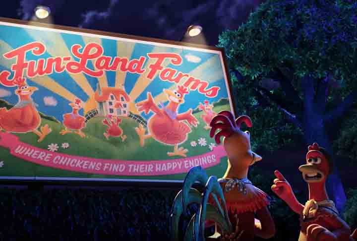 A sequência da animação A Fuga das Galinhas demorou 23 anos para acontecer. O longa é uma das animações em stop motion com maior bilheteria do cinema, com US$ 224,8 milhões arrecadados.