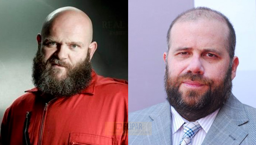 Helsinki (Darko Peric) - Poderia ser interpretado pelo ator Otávio Müller, com careca, bigode e barba, além do jeito de fortão que chora. 