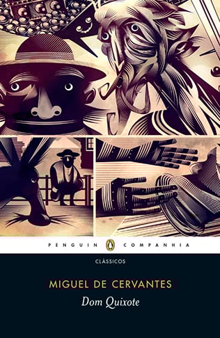 Dom Quixote - Publicado em 1612 - Obra-prima do espanhol Miguel de Cervantes (1547-1616).  Um marco na literatura espanhola. Narra as aventuras de Dom Quixote, um fidalgo castelhano e seu fiel escudeiro, Sancho Pança. 