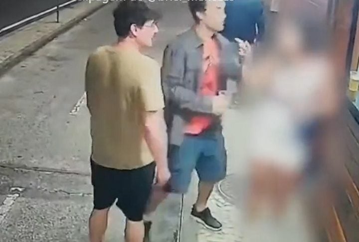 Pela gravação, o ator, que estava acompanhado do apresentador Bruno de Luca, aparenta estar embriagado enquanto tenta puxar assunto com uma jovem que estava no local.