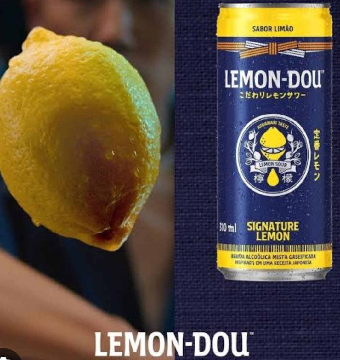 Lemon-Dou - Signature Lemon - Teor alcoólico: 5% . Essa bebida mistura vodca com limão e água gaseificada.