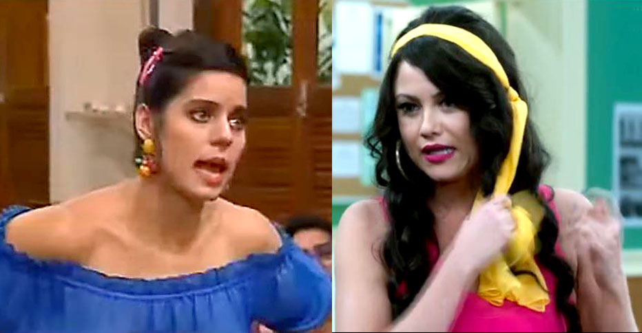 Capitu - Cláudia Mauro e Ellen Roche.   Além de atriz, Claudia Mauro é bailarina e escritora. Ela é casada desde 1994 com o ator Paulo César Grande. Ellen Roche é atriz e modelo, considerada uma das mulheres mais belas do país. 