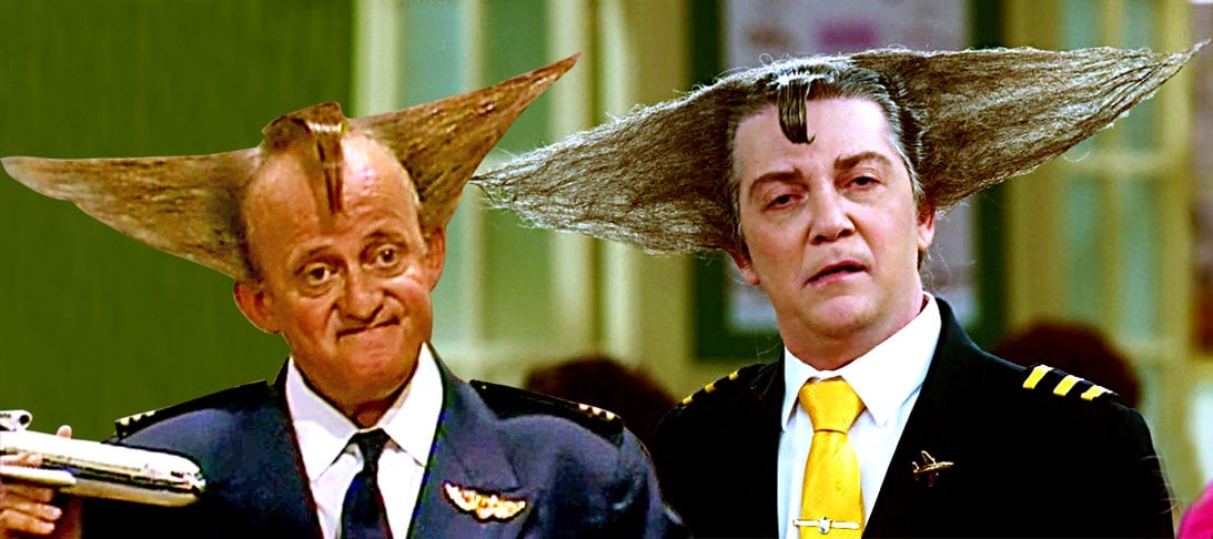 Galeão Cumbica - Rony Cócegas (1940-1999) e Kiko Mascarenhas.  Rony Cócegas morreu aos 59 anos. Foi um ator, comediante e músico dos mais respeitados no Brasil.  O carioca Kiko Mascarenhas, além de ator respeitado, é professor e diretor de teatro. 