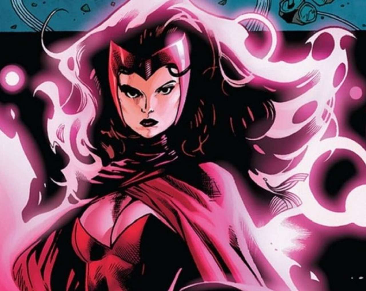 Feiticeira Escarlate - Muito difícil fazer uma lista de personagens mais fortes e não colocar a Feiticeira Escarlate. Wanda Maximoff, que apareceu pela primeira vez na quarta edição dos quadrinhos do X-Men, tem como poderes geração de campo de força e alteração da realidade contra seus adversários.
