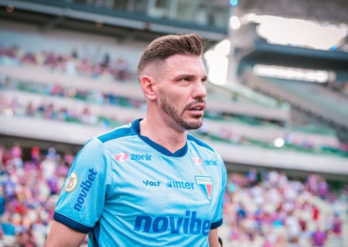 Goleiro João Ricardo no jogo Fortaleza x Fluminense, no Castelão, pelo Campeonato Brasileiro Série A 2024