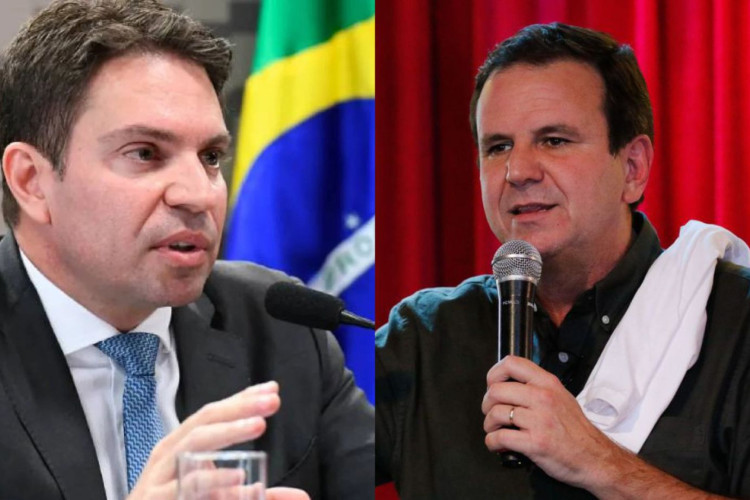 Alexandre Ramagem (&agrave; esquerda) e Eduardo Paes s&atilde;o dois dos candidatos &agrave; Prefeitura do Rio de Janeiro. Confira os debates previstos e onde assistir