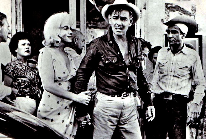 O último filme de Marilyn Monroe foi Os Desajustados (1960), coincidentemente o último também de outro ídolo do cinema: Clark Gable (que aparece na foto). 