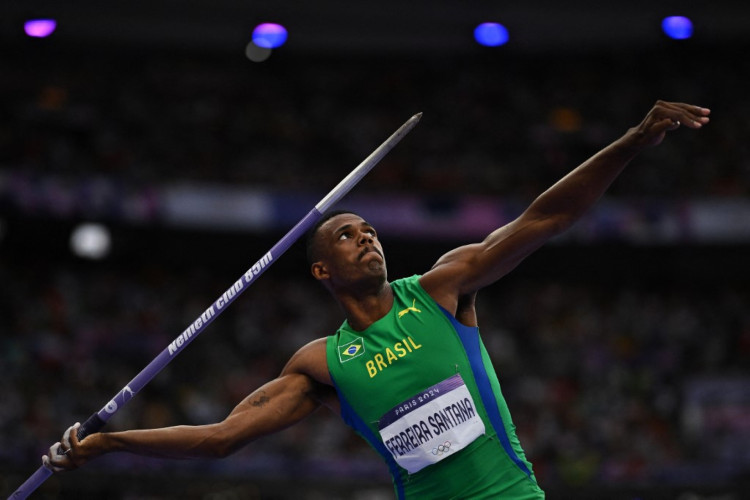 Fernando Balotelli teve ótimo desempenho no lançamento no decatlo das Olimpíadas de Paris-2024. 