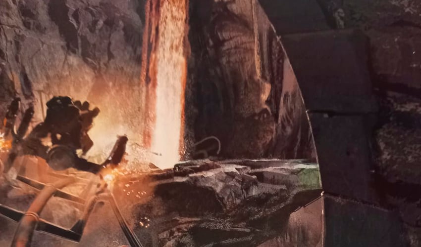 Para buscar o dinheiro há um caminho de labirinto que requer espírito aventureiro até o depósito onde ficam guardadas as moedas de metal: nuques, sicles e galeões. Um longo percurso de carrinho sobre trilhos.