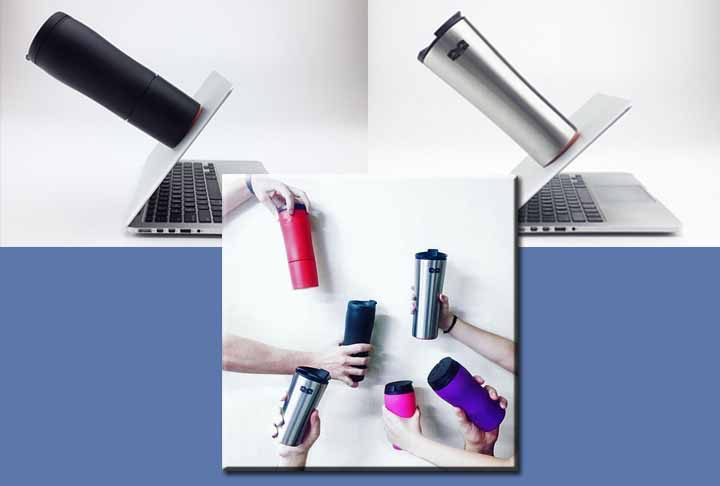 Se o seu pai for estabanado e tiver a chamada 'mão de ferro', quebrando as coisas com facilidade, uma boa sugestão são as canecas 'Myghty Mug', com uma tecnologia que evita a queda quando tem um contato acidental. Você ainda vai incentivá-lo a tomar bastante lúquido para ficar hidratado, principalmente água.